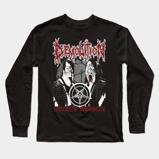 "DEMOLITION (black metal)" Long Sleeve T-Shirt by joeyjamesartworx